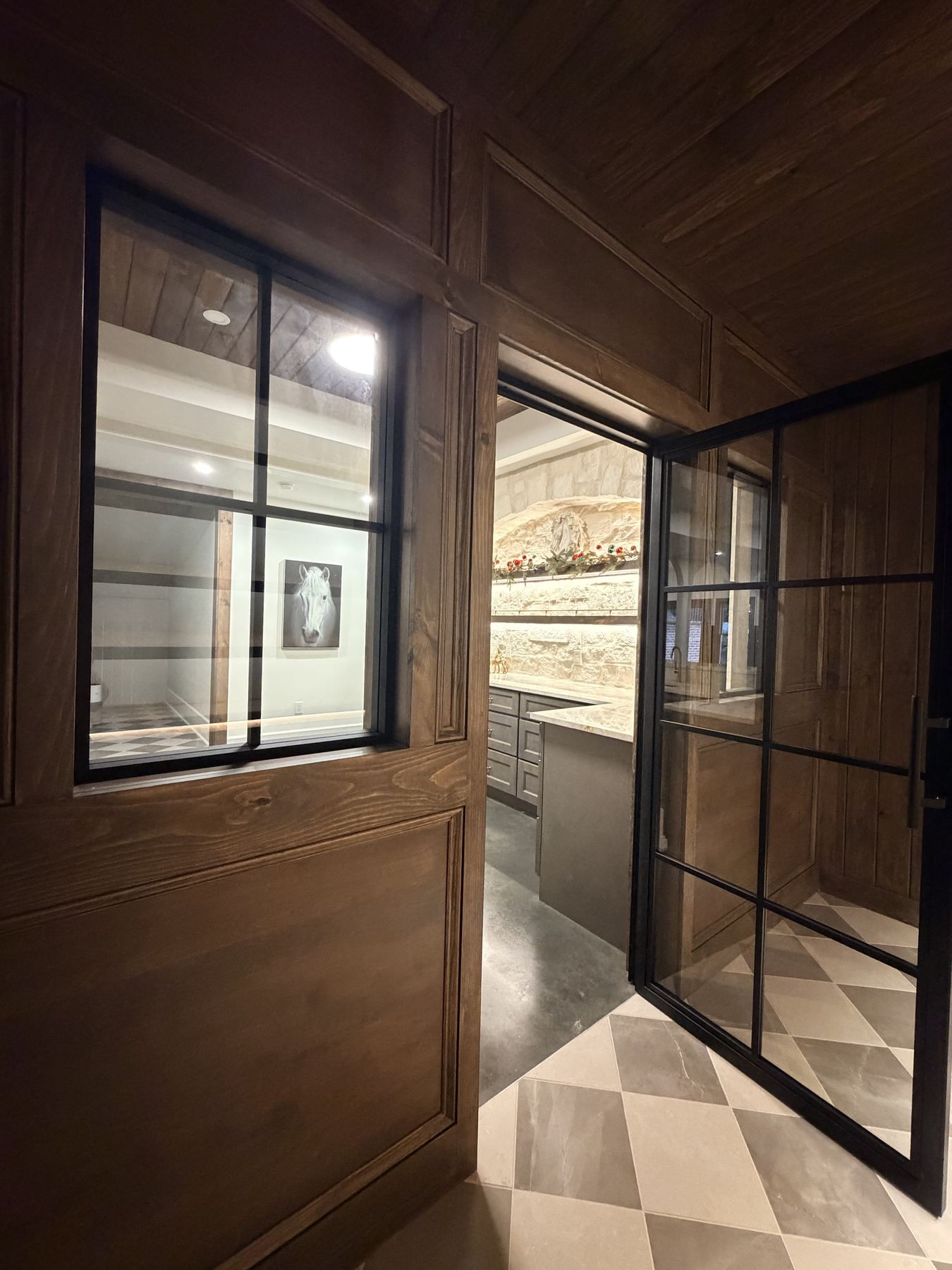 Custom basement contractor completed project